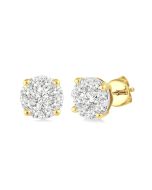 Shine Bright VioOraLo OraNoEl 14K White Gold Diamond Earrings