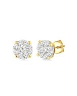 Shine Bright IsIsLo OraIon 14K White Gold Diamond Earrings