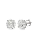 Shine Bright PhoVelVer RaNoOra 14K White Gold Diamond Earrings