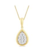 Clover Regalia Pear Shape Shine Bright Diamond Fashion Pendant