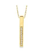 Tide Cyra Vertical Bar Diamond Pendant