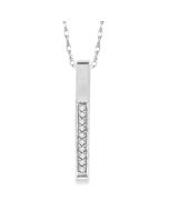 Halcyon Aquila Vertical Bar Diamond Pendant