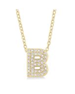 Quorra Lilith Bubble 'B' Initial Diamond Pendant