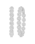 Shine Bright CaDor 14K White Gold Diamond Anniversary Earrings