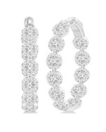 PhoVioLys 14K White Gold Diamond Anniversary Earrings