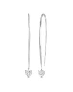 VelRaVer 14K White Gold Diamond Earrings