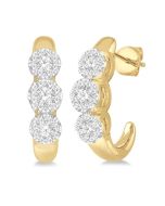 DorThMir ArVerCel 14K White Gold Diamond Earrings