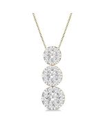 Iolanthe Grandeur Round Shape Past Present & Future Shine Bright Essential Diamond Pendant