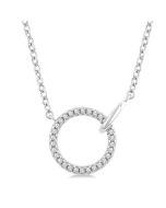 Starling Ophelia Circle Interlock Petite Diamond Fashion Pendant