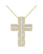 Harrier Nettle Cross Fusion Diamond Fashion Pendant