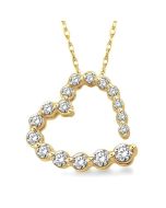 Xanthe Gale Heart Shape Journey Diamond Fashion Pendant