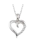 Sabine Evadne Heart Shape Journey Diamond Fashion Pendant