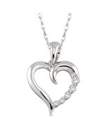 Blossom Ballet Heart Shape Journey Diamond Fashion Pendant