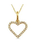 Solstice Selene Heart Shape Diamond Pendant
