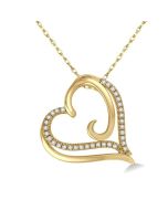 Ember Serenade Heart Shape Diamond Fashion Pendant