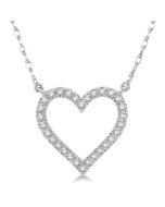 Clover Hera Heart Shape Diamond Pendant