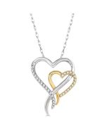 Bellona Galatea Double Heart Shape Diamond Fashion Pendant