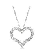 Riviera Eclipse Heart Shape Diamond Fashion Pendant