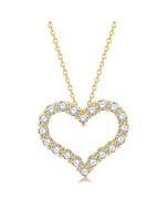 Kalliope Atlas Heart Shape Diamond Fashion Pendant