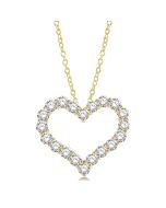 Rhea Juniper Heart Shape Diamond Fashion Pendant
