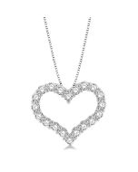 Aster Sable Heart Shape Diamond Fashion Pendant