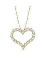 Tansy Cyra Heart Shape Diamond Fashion Pendant