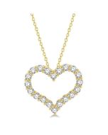 Peregrine Clover Heart Shape Diamond Fashion Pendant