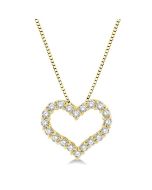 Wren Heritage Heart Shape Diamond Fashion Pendant