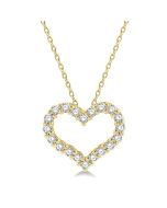 Yarrow Evergreen Heart Shape Diamond Fashion Pendant