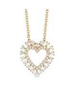 Maia Solstice Heart Shape Diamond Fashion Pendant