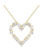 Eclipse Juno Heart Mixed Shape Diamond Fashion Pendant