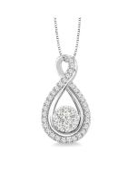 Zaira Meadow Round Shape Shine Bright Diamond Pendant