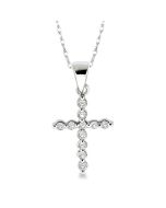  Victoire Cross Petite Diamond Fashion Pendant