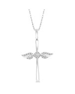 Angel Wings Cross Petite Diamond Fashion Pendant