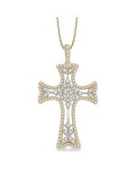 Yew Orion Cross Halo Diamond Fashion Pendant