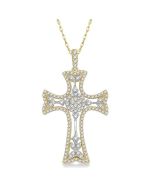 Lyric Fen Cross Halo Diamond Fashion Pendant