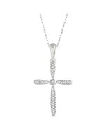 Tansy Evadne Cross Petite Diamond Fashion Pendant
