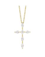 Wynn Maia Marquise Shape 6 Stone Cross Diamond Fashion Pendant