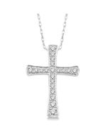 Veralune Diamond Cross Pendant in 14K White Gold