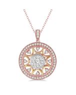 Cinder Heritage Circle Shine Bright Diamond Fashion Pendant