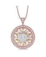 Indigo Étoile Circle Shine Bright Diamond Fashion Pendant