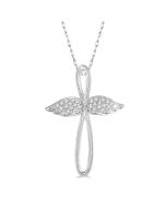 River Freya Angel Wings Cross Diamond Fashion Pendant