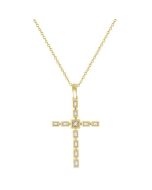Elysian Sable Cross Diamond Fashion Pendant