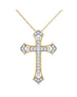 Luna Majesty Cross Diamond Fashion Pendant