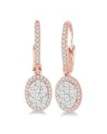 ValCel DorCa 14K White Gold Diamond Earrings