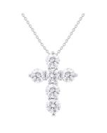 Bellona Aquila 6 Stone Cross Diamond Fashion Pendant