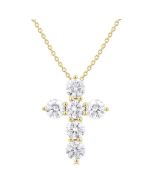 Orion Quiana 6 Stone Cross Diamond Fashion Pendant