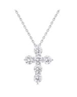 Nimbus Halcyon 6 Stone Cross Diamond Fashion Pendant