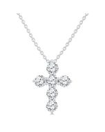 Fen Tamarind 6 Stone Cross Diamond Fashion Pendant