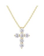Allure Aster 6 Stone Cross Diamond Fashion Pendant